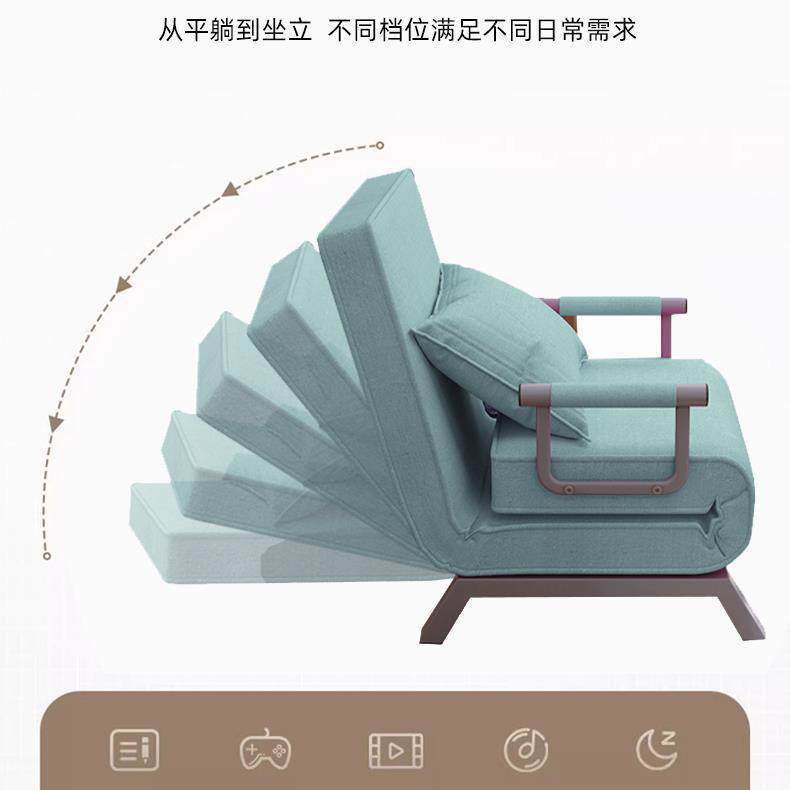 折叠沙发床单人床折叠床两用办公午休床沙发床阳台多功能床临新款
