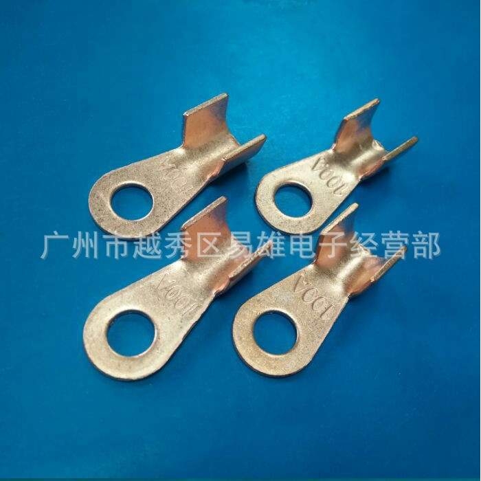 OT-20A开口线耳铜鼻子20A/30A/40/50/60铜线耳铜接头线耳1000/包