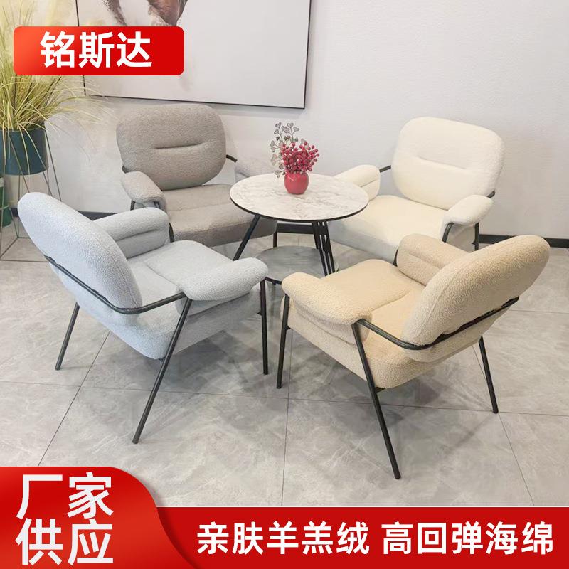 单人靠背沙发椅懒人轻奢可躺可睡休闲椅子奶油风客厅阳台接待椅