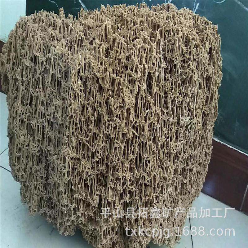拓鑫盆景吸水石大小规格黄色软料吸水石麦管石上水石