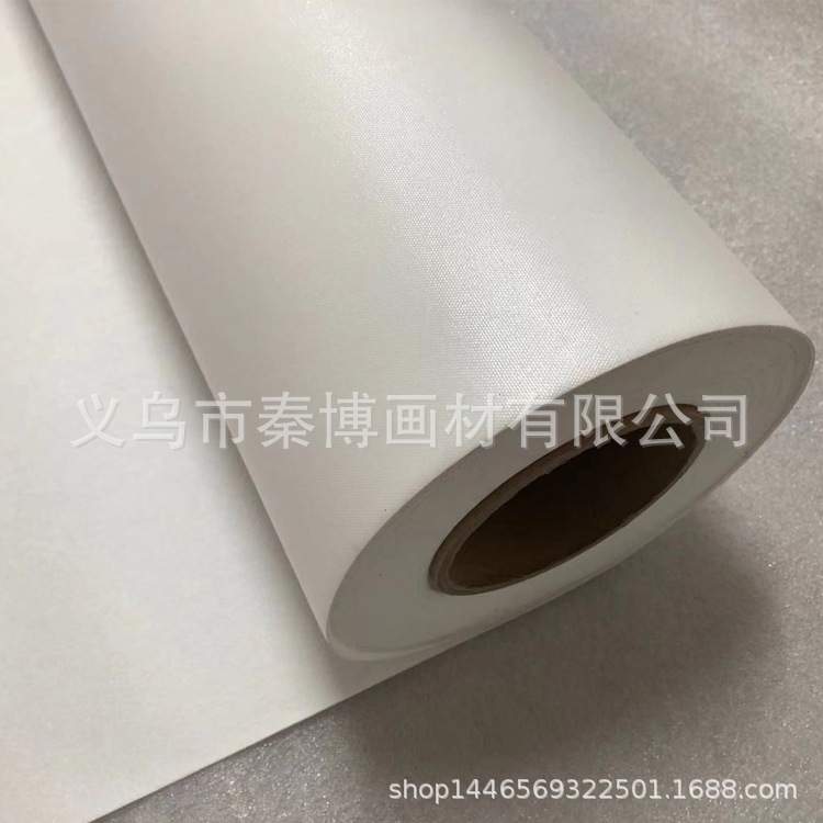 珠光布闪银布油画布壁画基材化纤油画布大宽幅拼接60米弱溶剂UV