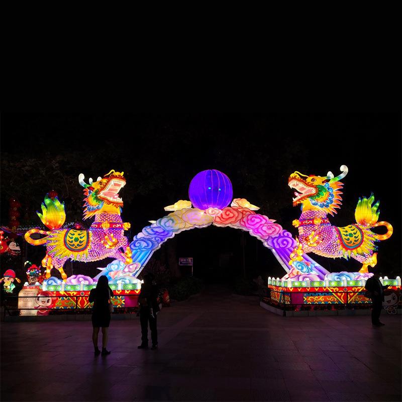 国庆彩灯大型节日花灯兔年春节灯光节亮化户外秀灯展灯会led灯