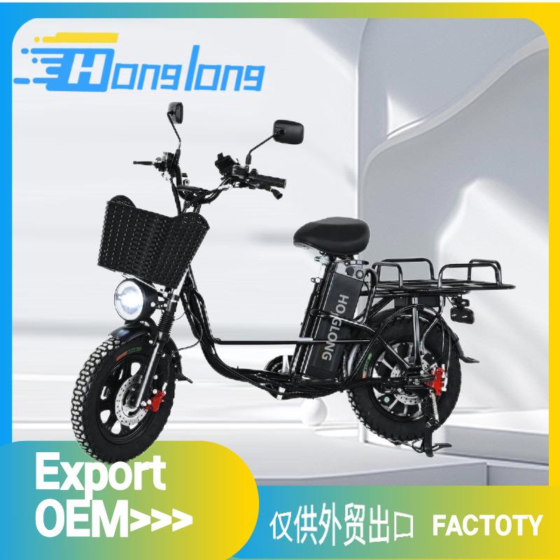 16寸48V60V21Ah电动自行车助力车锂电哈雷油刹出口外贸载重王外贸