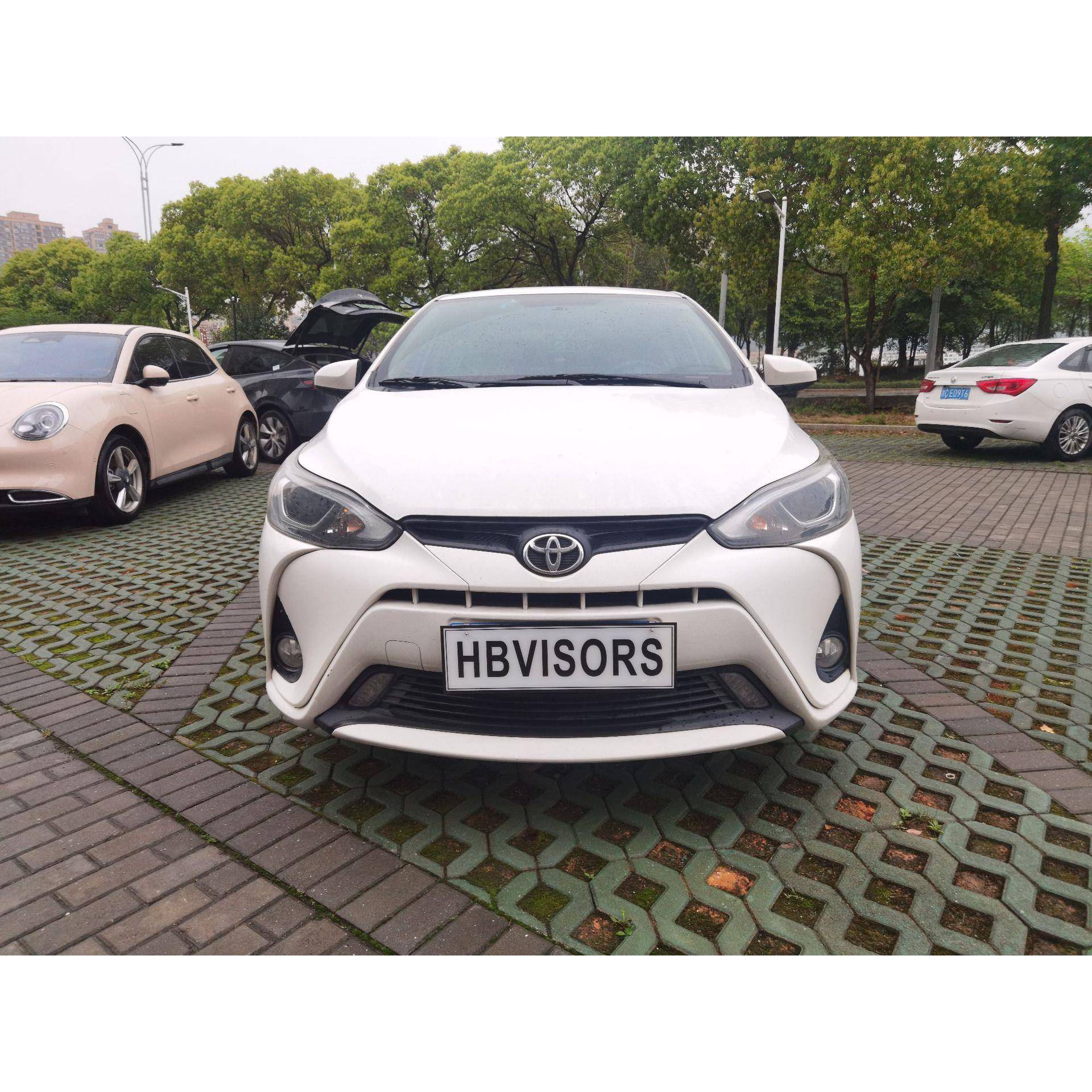 适用于14威驰VIOS黑武士晴雨挡雨眉装饰改装遮雨档