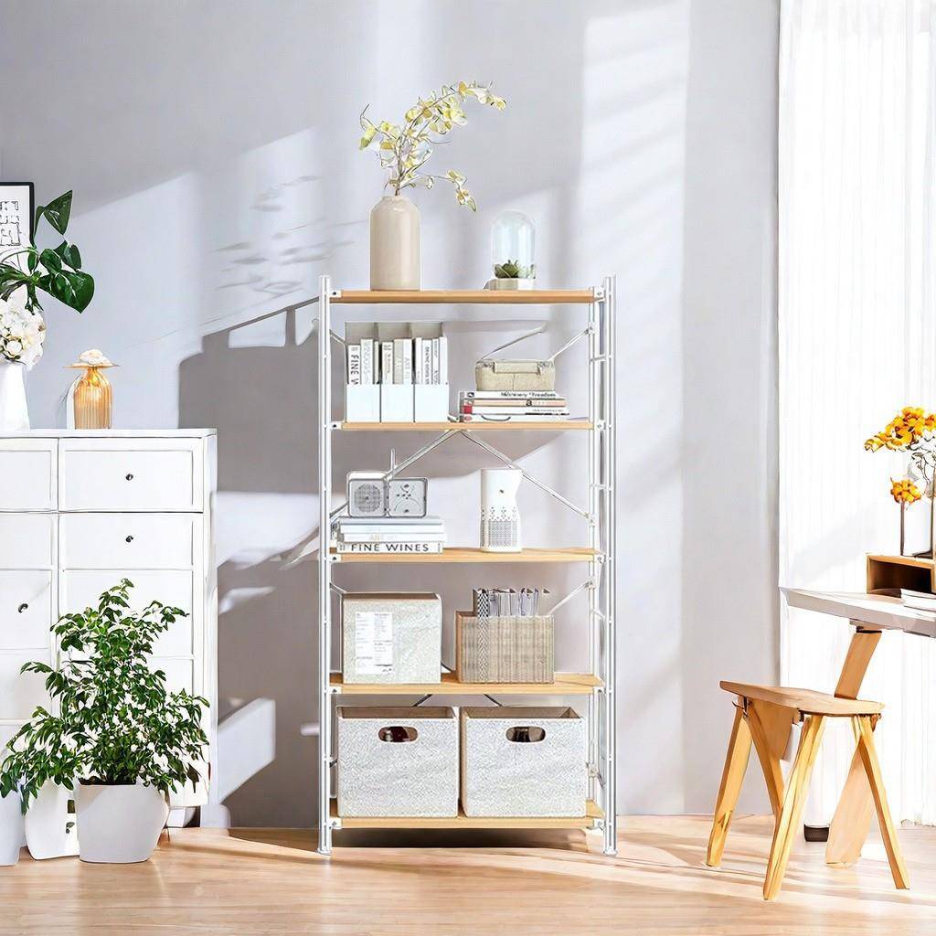 多层简易拆装落地架收纳架现代置物架工作室陈列书本杂志展示架子