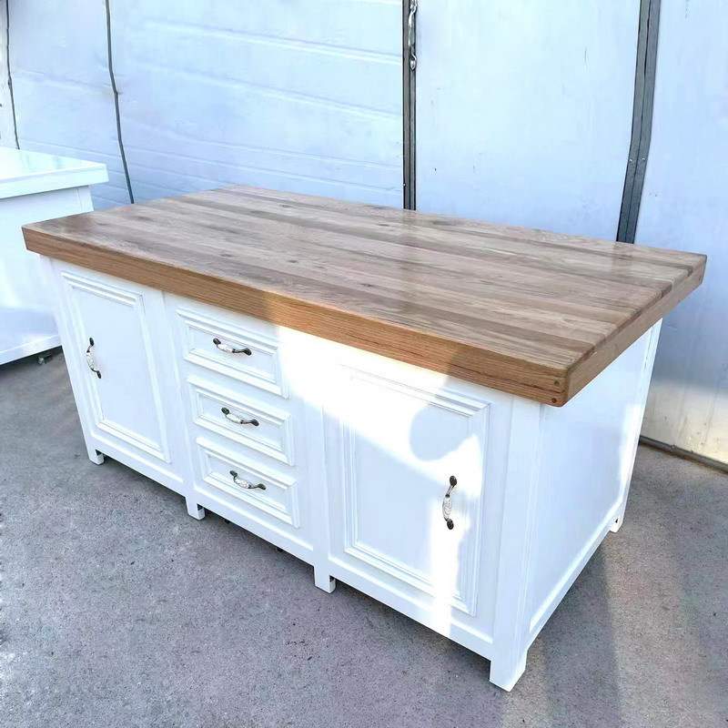 简易户外宴会家具木制餐边柜台 移动储物柜子可折叠桌子自助餐台