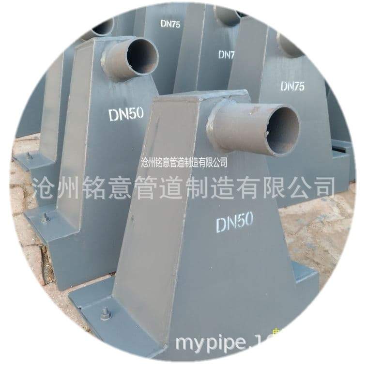 铭意 侧排雨水斗 墙厚350斗身长400 出水管DN100 不锈钢304雨水斗