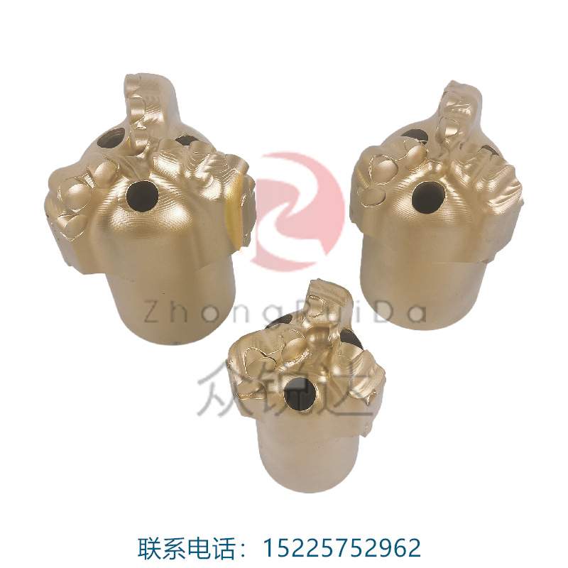 煤田探水瓦斯pdc金刚石复合片75 94 113钻头三四翼硬岩弧角防突岩
