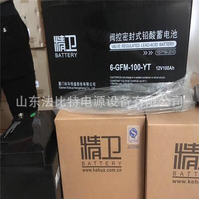 精卫铅酸蓄电池6-GFM-100-YT厦门科华12V100AhUPS不间断电源