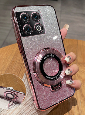 一加10pro手机壳1加10por保护套镜头全包防摔NE2210透明硅胶软壳oneplus创意十男女10p带支架超薄高级感闪粉