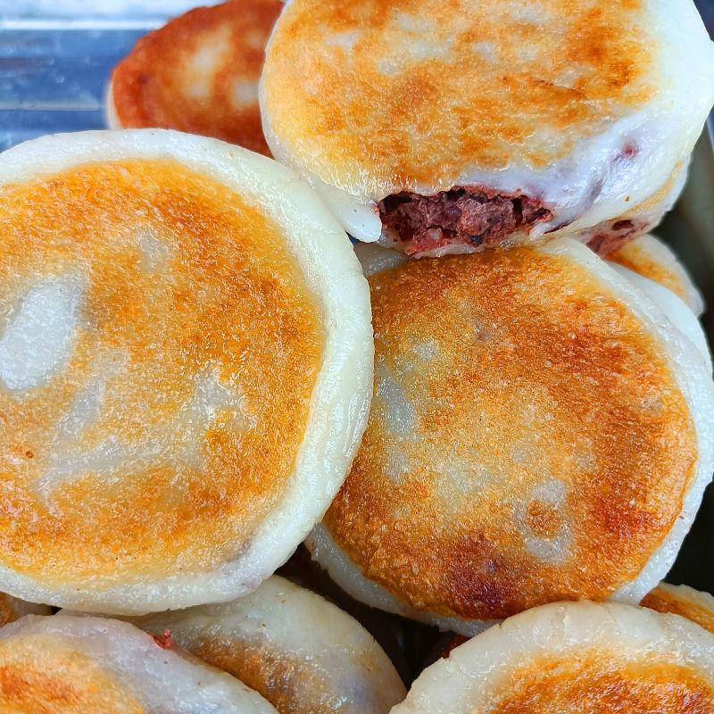 东北粘火勺 粘火烧粘糕老式粘火勺 红小豆馅火烧特产糕点现做现卖