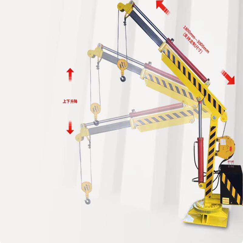车载液压吊机折臂船吊12V24V伸缩随车吊货车装卸货集装箱