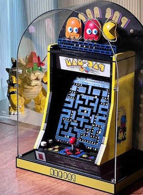 2025新款吃豆街机游戏机男孩女孩拼装积木玩具成人儿童玩具10323