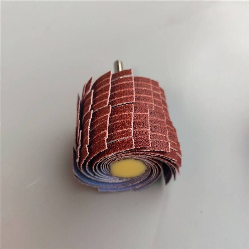 内孔抛光研e磨棒打磨头砂纸沙片砂轮圆柱型带柄百叶轮木头木工金