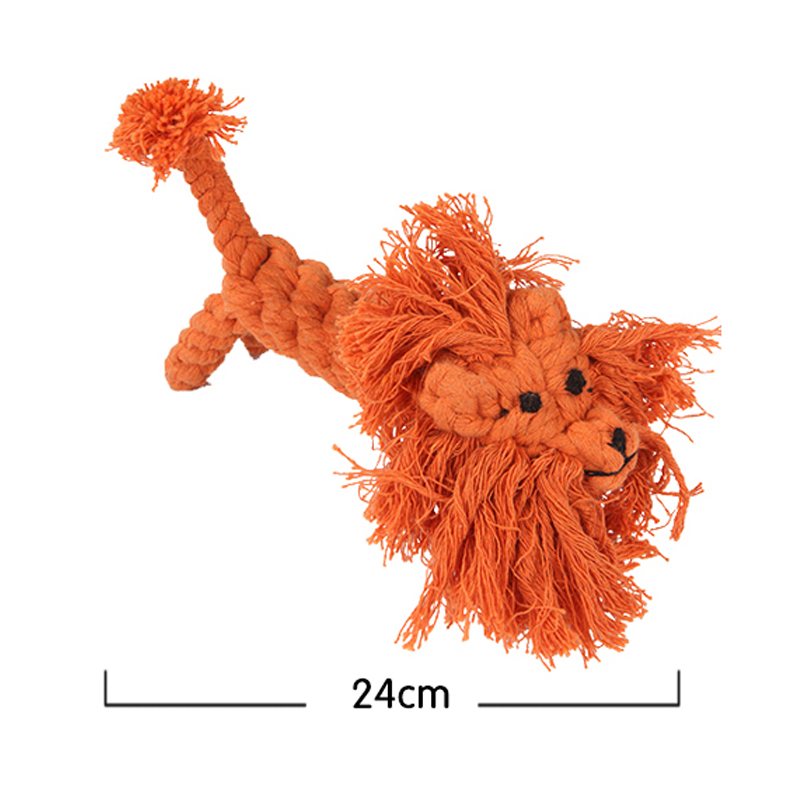 耐咬双结绳玩具狗狗棉绳磨牙宠物玩具棉球洁牙训狗咬绳泰迪金毛犬