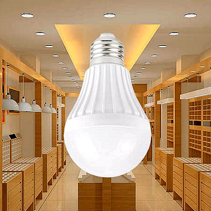 节能E27灯头球泡光源3W5W7W9W12瓦家用常规插式螺口底坐led筒灯泡