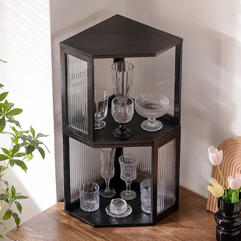 组合角柜落地墙角落置物架客厅拐角收纳架桌面书架卧室餐厅转角柜