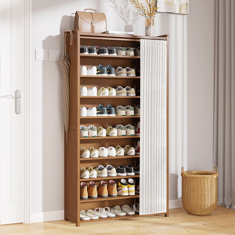 鞋架防尘带遮挡帘家用门口楼道多层大容量简约省空间分层收纳鞋柜