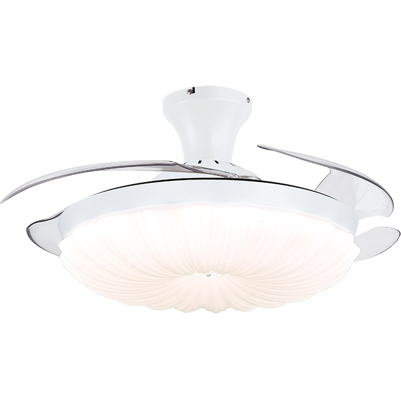 奥宏奶油风吊扇灯52寸客厅隐形扇家用变频卧室吸顶电扇餐厅风扇灯