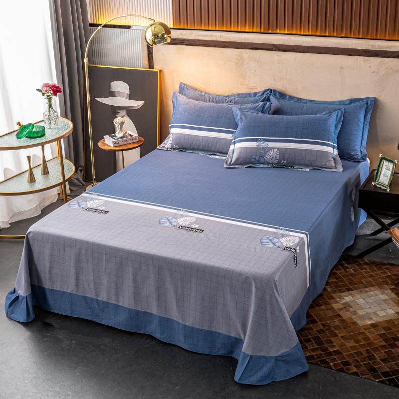 全棉磨毛床单单件加厚保暖1.2/1.5/1.8/2m床品单双人纯棉被单贴边