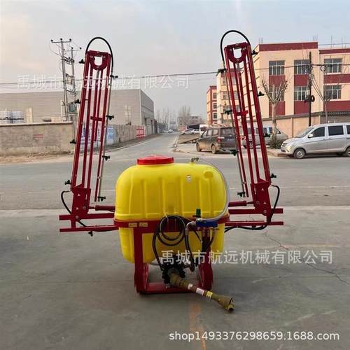 液压折叠喷杆打药机 1000斤水8米宽的背负式打药罐 自动喷药机