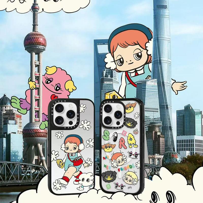 CASETi联名Sora 和她的朋友们适用苹果16pro手机壳iPhone15plus镜面14潮牌13卡通12Promax透明磁吸防摔保护套