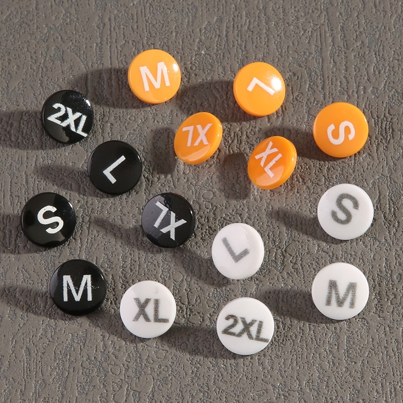 码数扣衣服尺码扣服装码标扣服装改码扣子分码扣子标记按扣尺码标