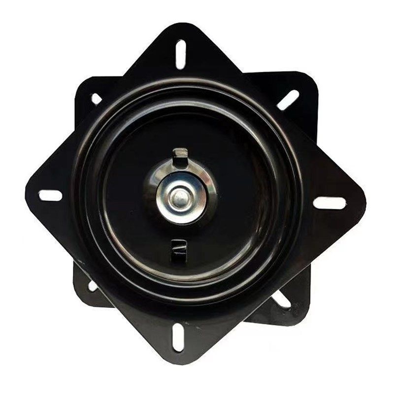 6寸转盘满珠加厚万向餐椅旋转台轴承家具方型铁转盘沙发椅子底座