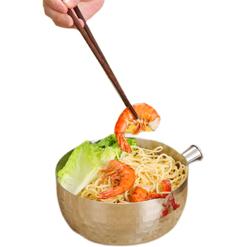 雪平锅厨房奶锅平底锅韩式不粘锅煮面泡面锅一人用煮锅小锅汤锅