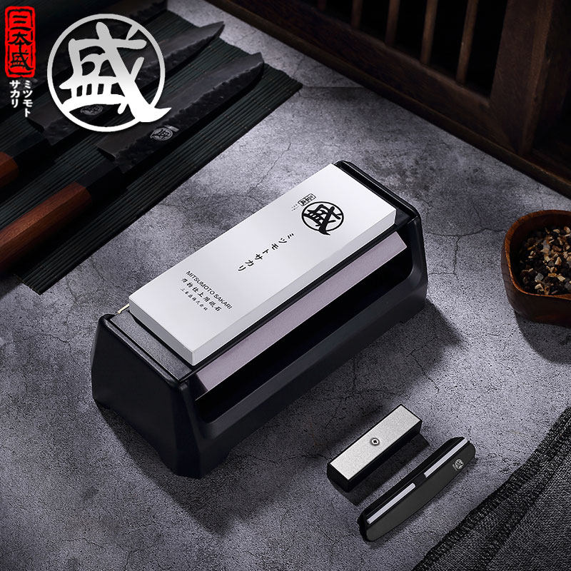 家用磨刀石厨房菜刀油石粗磨细磨剪刀1000目8000目天然石修脚刀