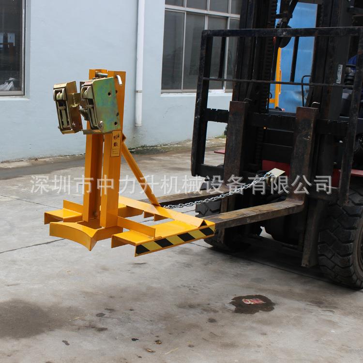 DG60单桶双鹰嘴油桶夹具叉车属具抓桶器桶夹器鹰嘴式油桶夹