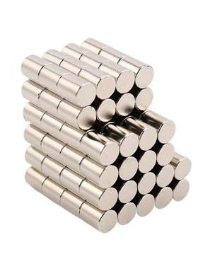 BLS03-D5/D6/D8-L2/L3/L4/L5/L8/L10 镀镍耐高温钕磁铁轴向型磁石