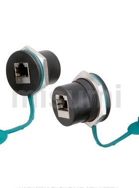 面板安装型中继插座NW080-30S-C6/C6A/C5E网络转接头U09A-AF-AF-B