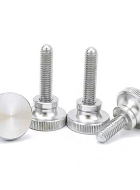 不锈钢压纹旋钮手拧螺栓NKB3 4 M5 M6 M8 M10外螺纹台阶型固定螺