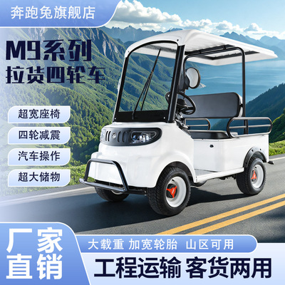 小巴士m9新款四轮电动车四轮车景区观光车拉货客货两用巡逻四轮车
