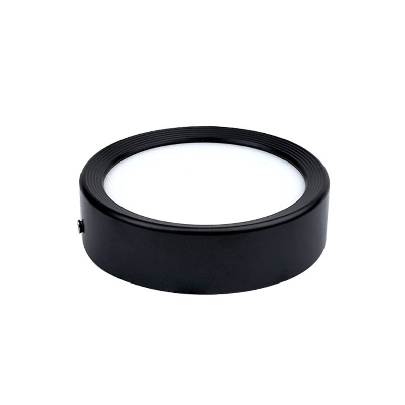 黑色超薄led明装筒灯免开孔天花灯5W7W9W12W18W店铺吸顶10 15公分