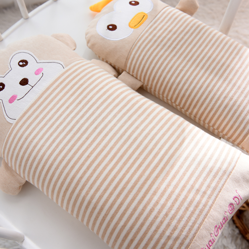 宝宝婴儿枕芯新生幼儿童加长防偏头定型枕0-1-3-6岁彩棉卡通枕头