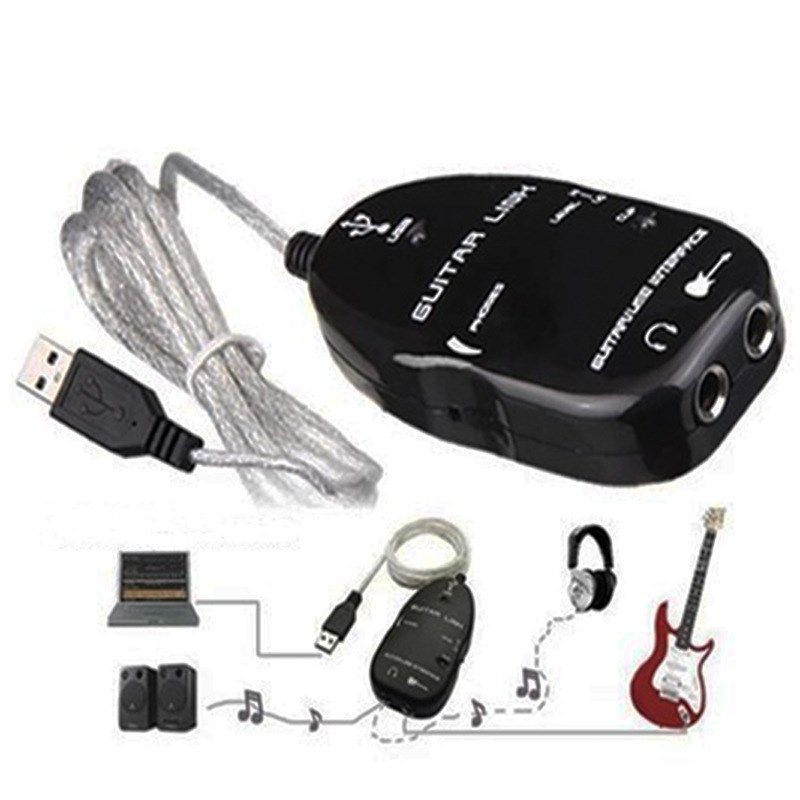 Guitar USB GUITAR LINK 吉他声卡USB音频接口 吉他电脑USB连接线