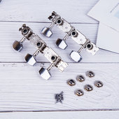 吉他弦钮三连排旋钮民谣吉他琴钮金属通用吉他配件上弦器卷弦绕线