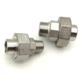 304不锈钢外螺纹焊接式 外丝转对焊油令丝扣活节由任4分1寸 活接头