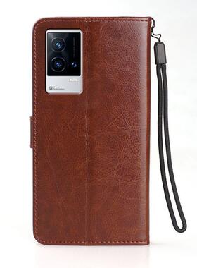 适用iQOO8Pro手机壳6.78英寸VIVOV2141A外壳翻盖V2141T保护套皮夹lqoo8PRO硅胶艾酷新款iQOO8Por插卡ipoo8PRO