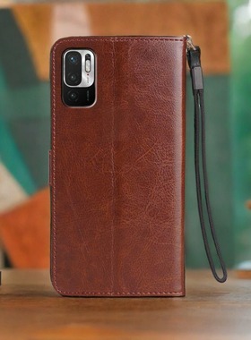 适用 红米NOTE105G手机壳6.5英寸红米NOTE10 5G版外壳翻盖小米M2103K19G保护套皮夹note1o潮女Redmi男士nata1