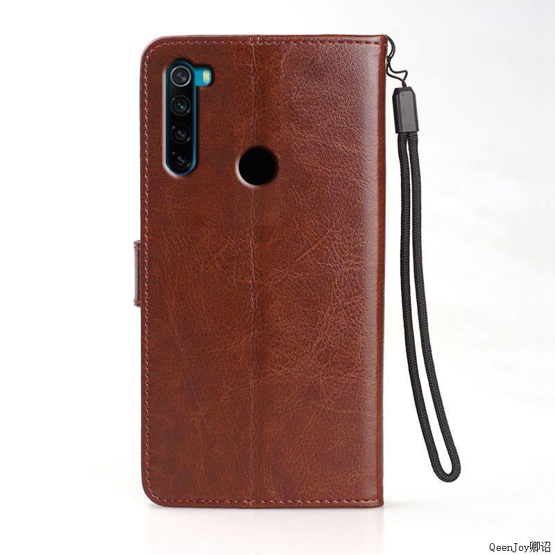 适用 红米note8手机壳皮夹红米noto8外壳6.3英寸小米M1908C3JE保护套翻盖nete8软壳nont8简约redmi钱包款mote