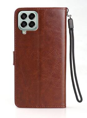 适用三星SMM536B/DS手机壳皮夹M53 5G保护套6.70英寸SM-M536B外壳翻盖Galaxy钢化膜M5360插卡M536B男士samsun