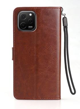 适用华为Y62手机壳翻盖华为EVE-LX9外壳6.52英寸华为Nova Y62保护套皮夹EVE-LX3潮女EVE-LX9N磁扣软壳插卡钢?