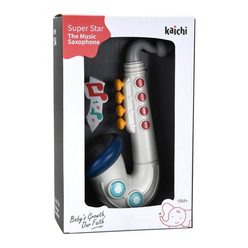 跨境吹奏音乐灯光萨克斯小号单簧管仿真乐器早教儿童趣味音乐玩具