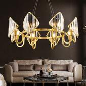 2020款 现代灯饰网红创意轻奢客厅灯个性 卧室餐厅璀璨水晶吊灯