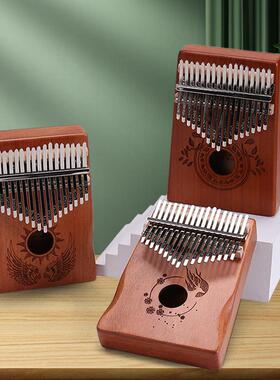 手指琴拇指琴女生高颜值17音初学者学生乐器kalimba琴便携乐器