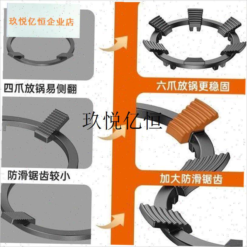 燃气灶防滑支架液化气灶台w架拓垫适配华帝老板方太万家乐煤气炉,