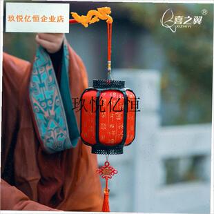 蛇年2026新款古风儿童小灯笼发光手提灯M笼中国风新年挂饰春节花,